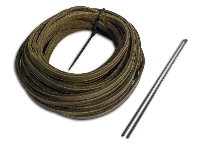 Rawlings | Glove Re-Lace Pack | Baseball/Softball | Standard 3/16" X 72" Laces with Tool | Chocolate - Image 1